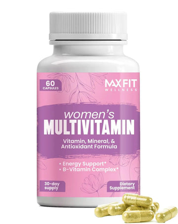 Women's Multivitamin – Complete Multivitamin for Women 50+ with Essential Vitamins A, B, C, D, E, Calcium & Iron – Supports Energy MAX FIT uk supplements