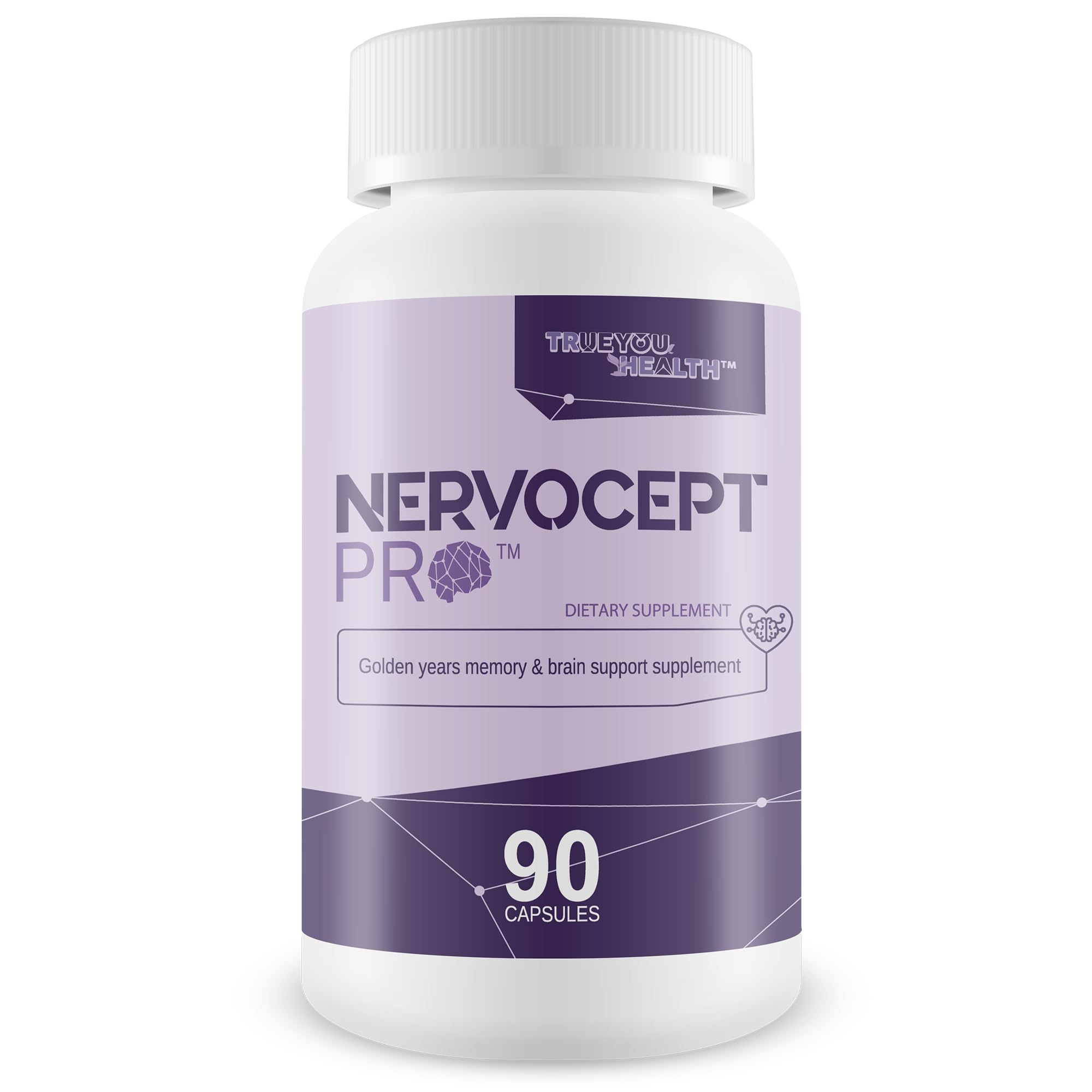 Nervocept Pro - Our Best Nerve Support Capsules - Lions Mane, Magnesium, Vitamin B For Nerve Repair - Vitamin D for Nerves - Lions Mane Memory & Nerve Support - Vitamin B12 Nerve Support True You Health uk supplements