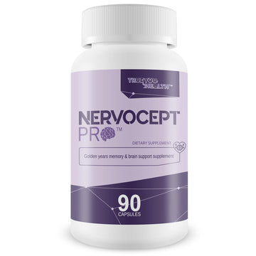 Nervocept Pro - Our Best Nerve Support Capsules - Lions Mane, Magnesium, Vitamin B For Nerve Repair - Vitamin D for Nerves - Lions Mane Memory & Nerve Support - Vitamin B12 Nerve Support True You Health uk supplements