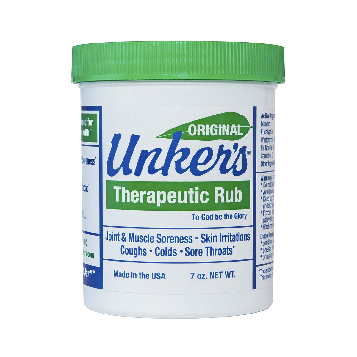 Unker's Unker's therapeutic rub 7 ounces, 7 Ounce Unker's uk supplements