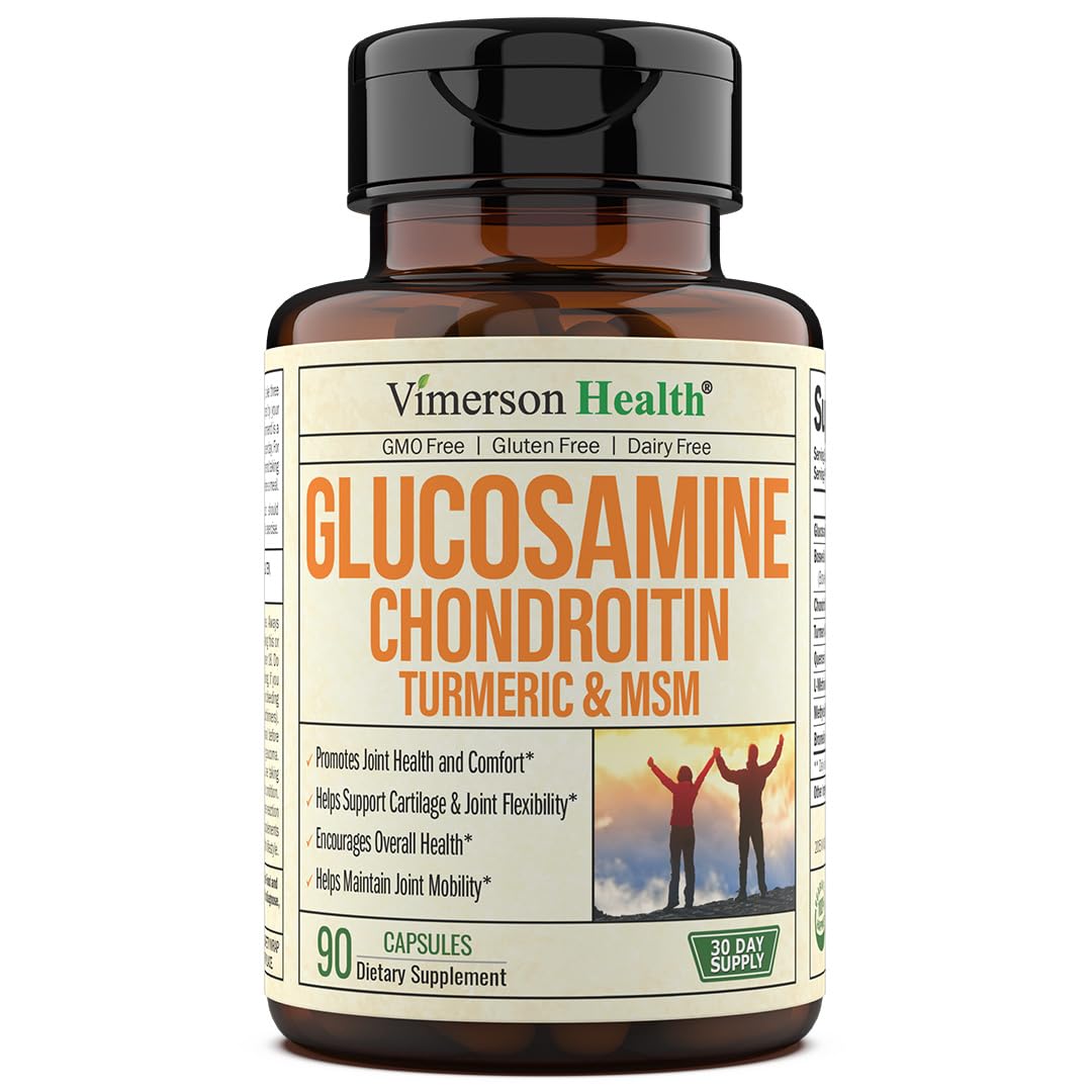 Glucosamine Chondroitin MSM Turmeric Boswellia - Joint Support Supplement. Antioxidant Vimerson Health uk supplements