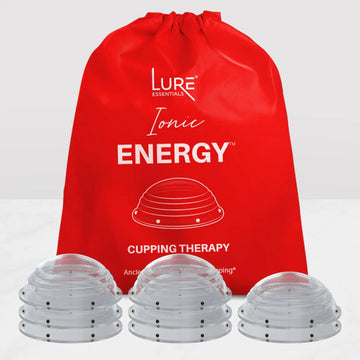 Lure Essentials Cupping Therapy Set 10 Professional Silicone Cupping Cups for Muscle Knots, Joints, Muscles, Arms and Feet Lure Essentials uk supplements