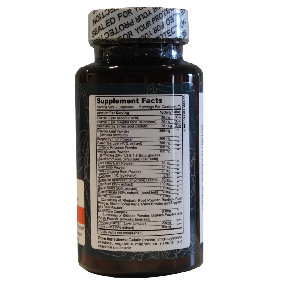Immuni - Immune Support - Vitamin Supplement for Cold & Flu Relief - Natural Immunity System Booster - Vitamin C & E, Rasberry Fruit Powder, Green Tea Leaf, Olive leaf, and more - 30 Capsules OWL Balance uk supplements