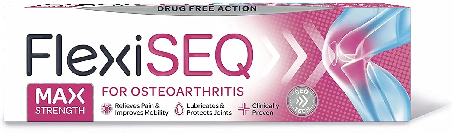 FLEXISEQ 50G GEL **** VALUE 4PK **** (Pain associated with Osteoarthritis) Flexiseq uk supplements