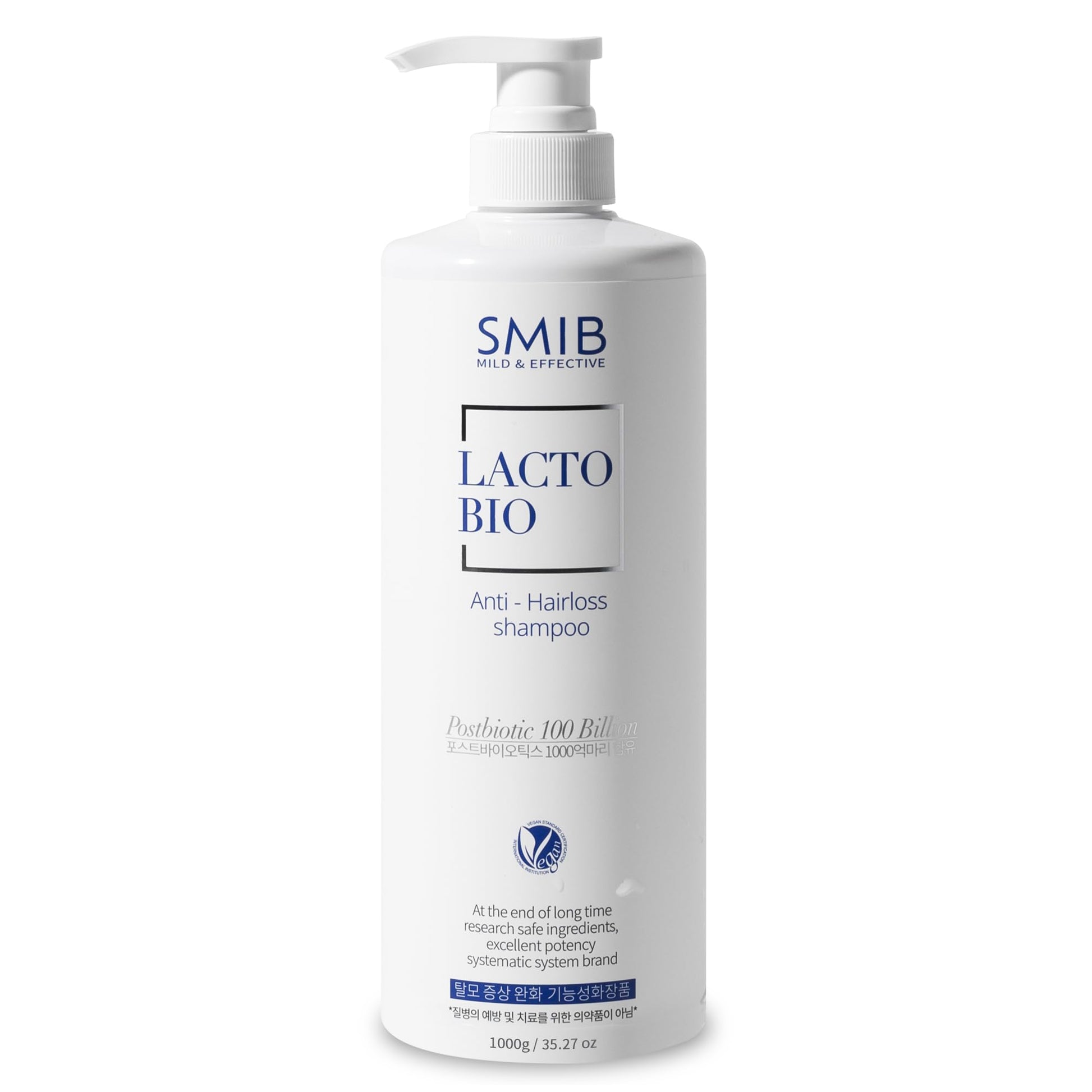 SMIB Lactobio Shampoo – With 100 Billion Postbiotics – For Fuller-Looking Hair and Scalp Care – Korean-Inspired Formula (35.27 oz) SMIB uk supplements