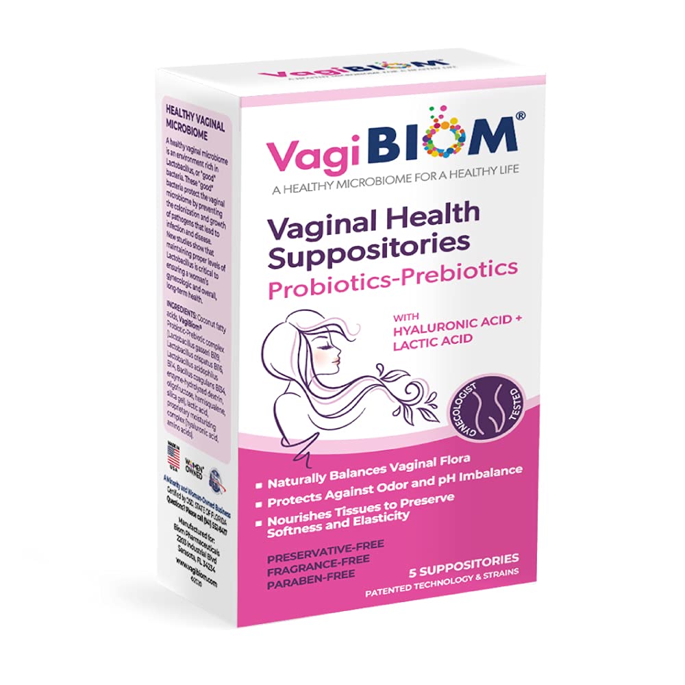 VagiBiom Lactobacillus Suppository: Microbiome Flora balance and Odor Control Regimen VagiBiom uk supplements