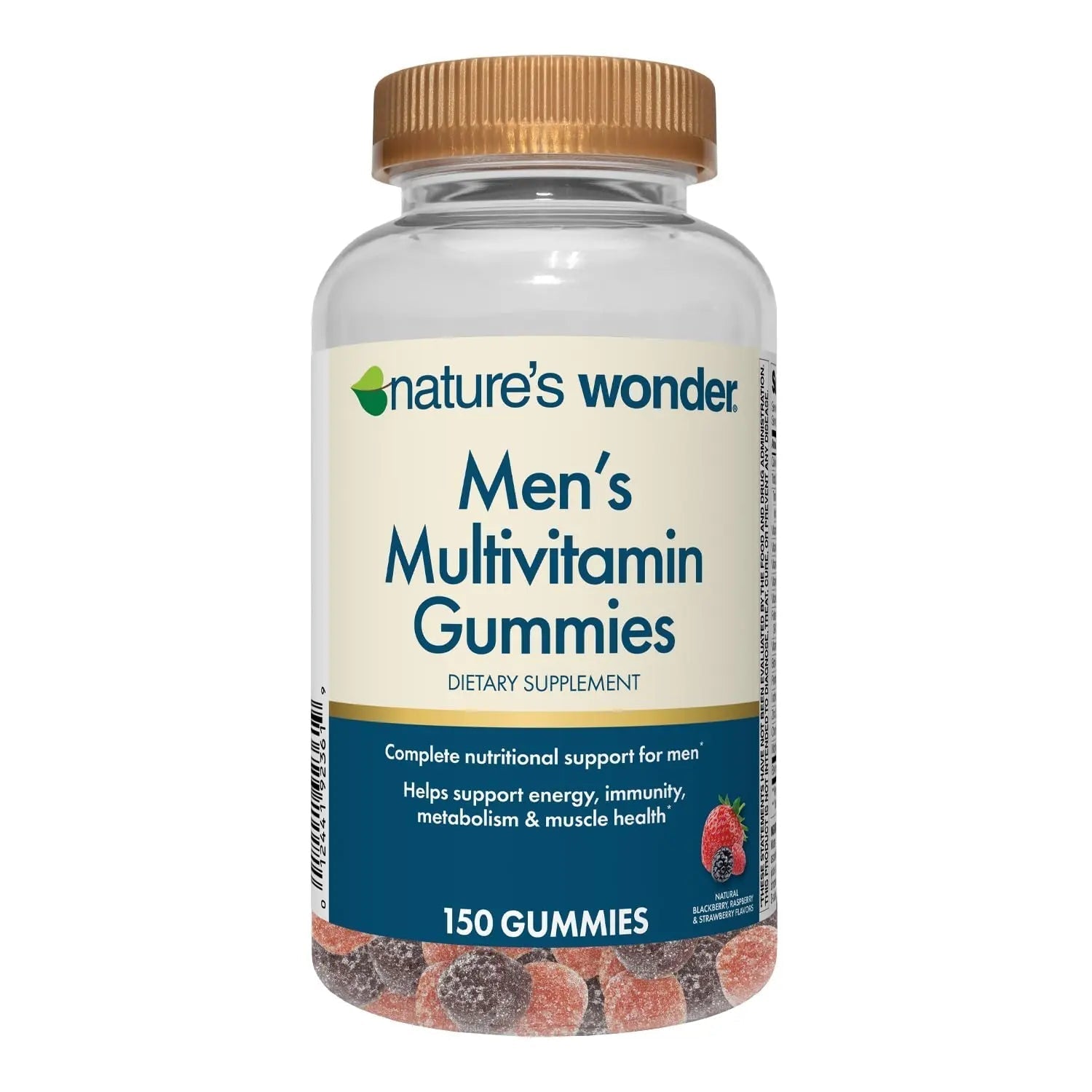 Nature's Wonder Men's Multivitamin Gummies, Supports Immune Health, Energy, Metabolism and Muscles with Vitamins A,C,D,B6,B12 Nature's Wonder uk supplements