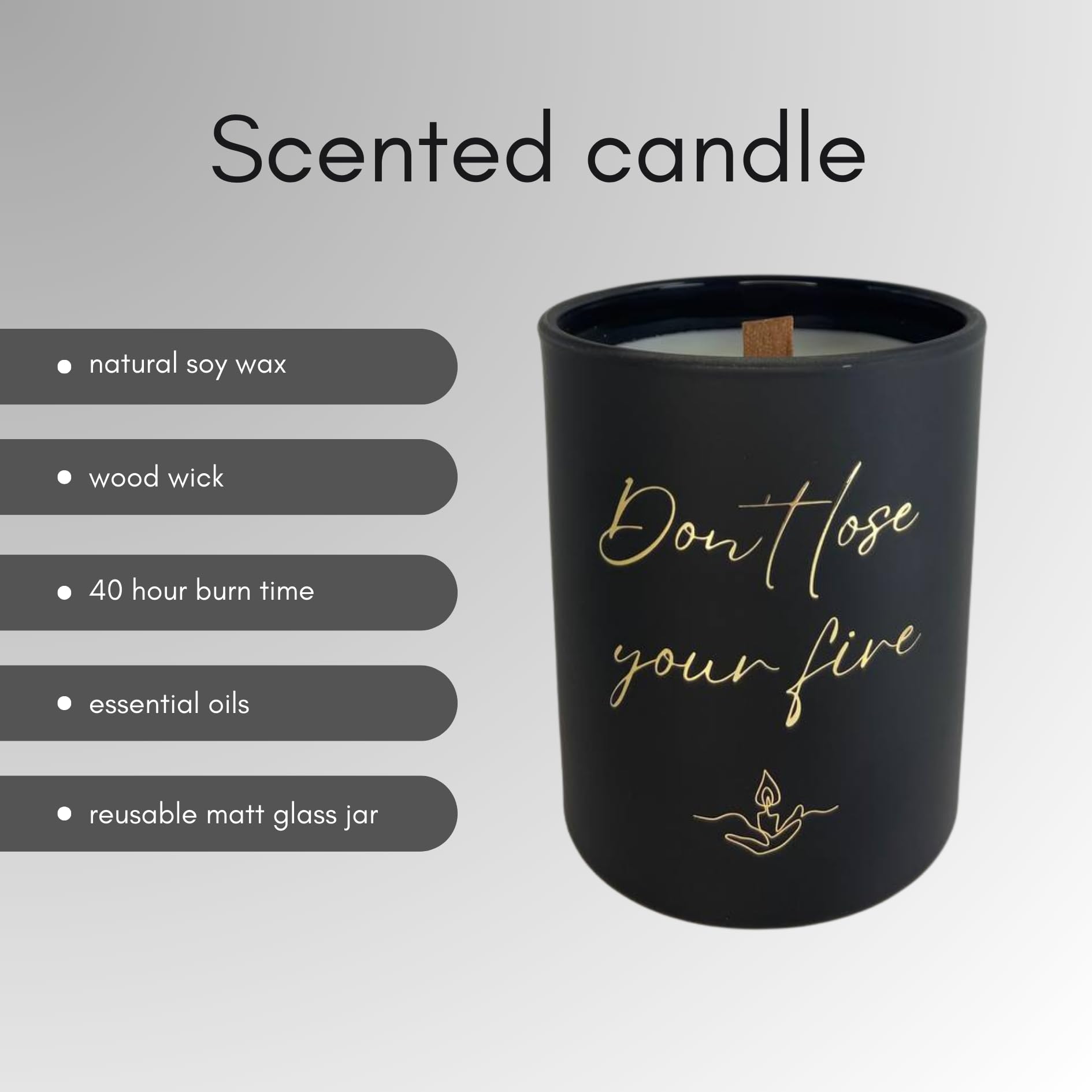 100% Natural Soy Wax Candle, Valentines Day Gifts for Women & Men, Candles for Home Lomilla uk supplements