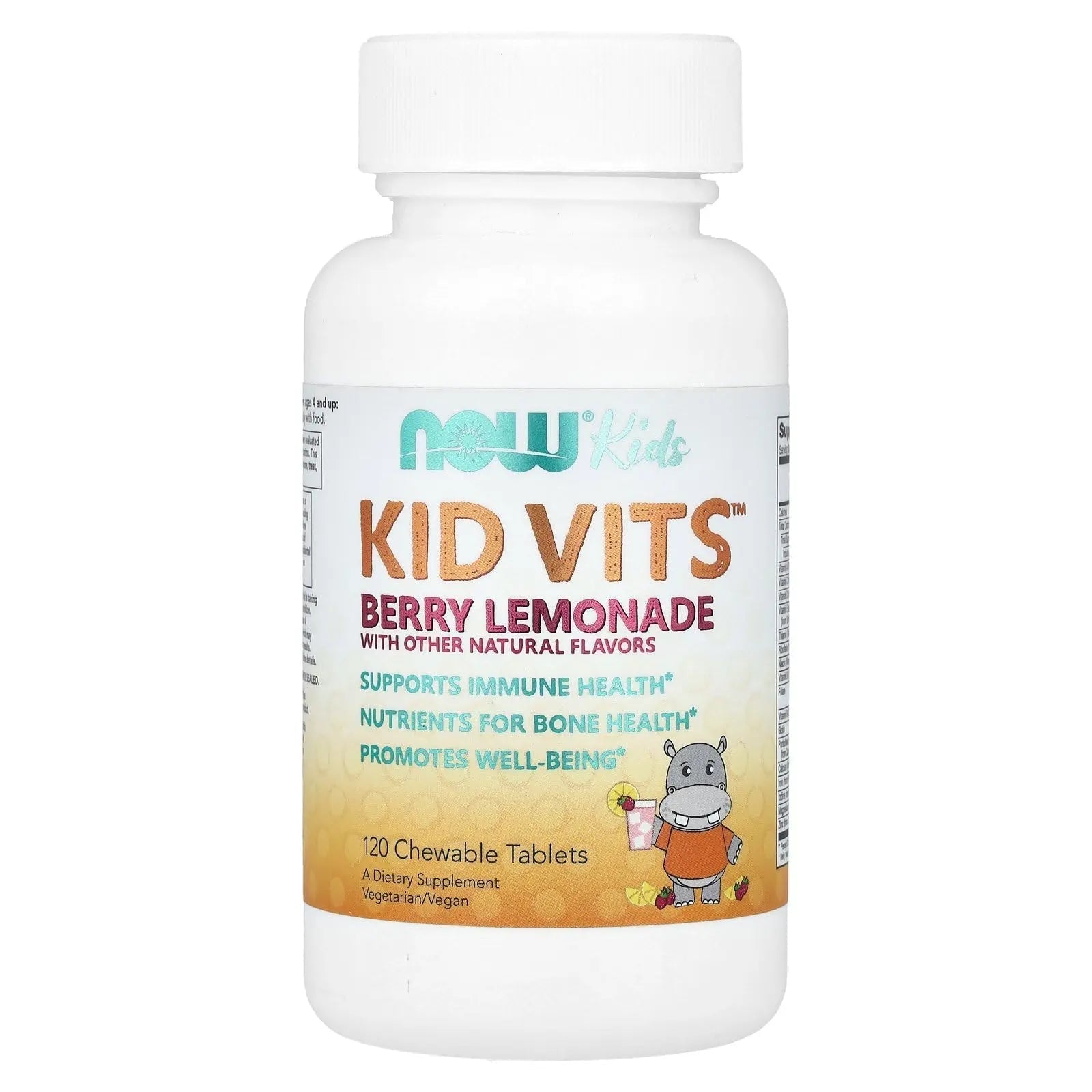 NOW Foods Kid Vits Berry Lemonade 120 Chewable Tablet NOW Foods uk supplements