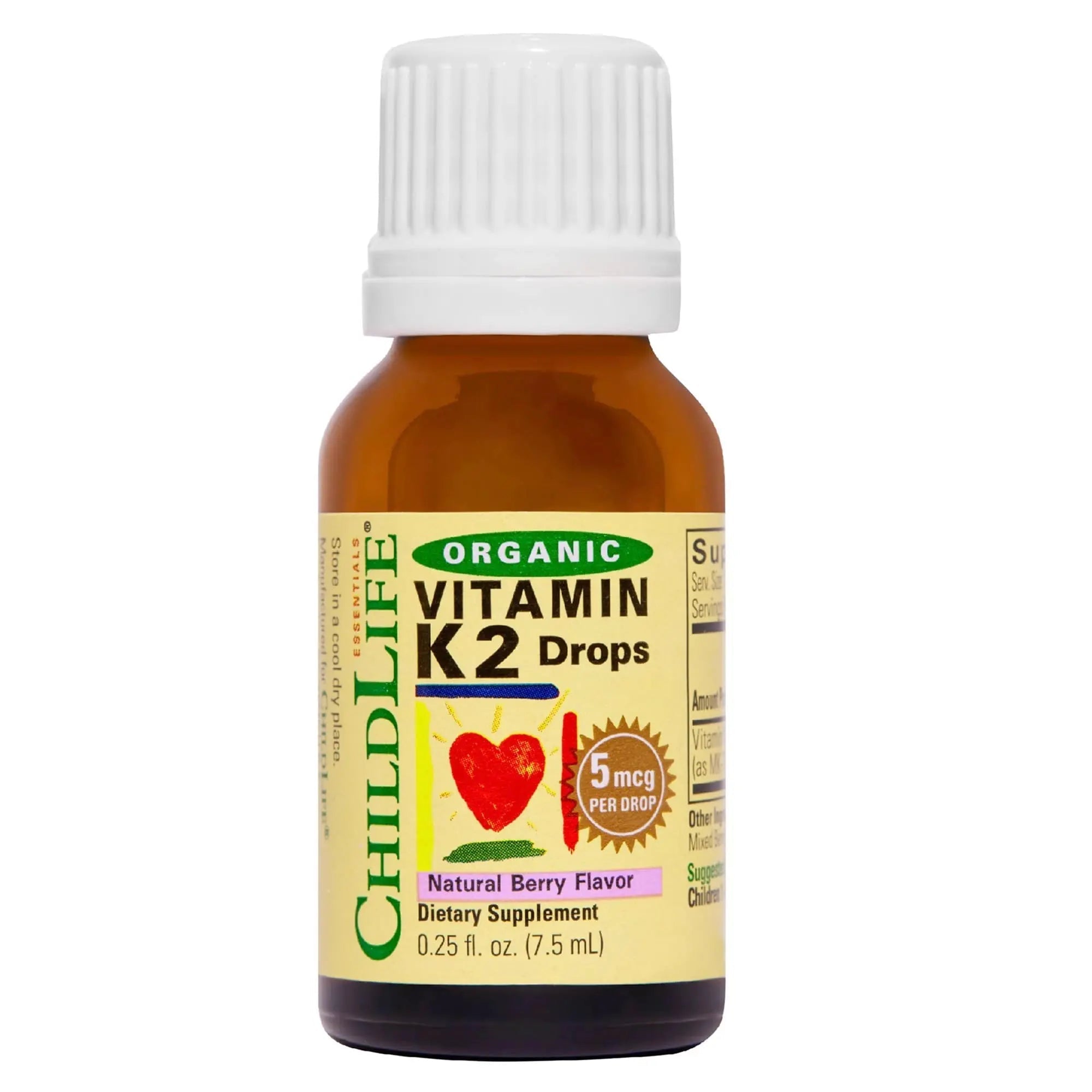 CHILDLIFE Essentials Organic Vitamin K2 Drops - Infant Toddler Baby Vitamin K, K2 Supplement, Vitamin K2 MK7, Liquid K2, Vitamin K Drops CHILDLIFE ESSENTIALS uk supplements