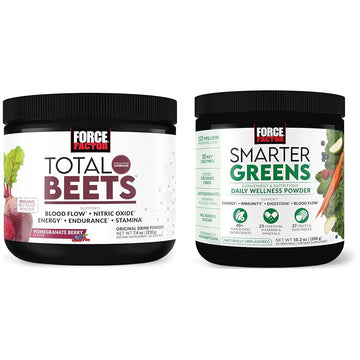 Force Factor Total Beets Drink Mix Superfood Powder with Nitrates to Support Circulation Force Factor uk supplements