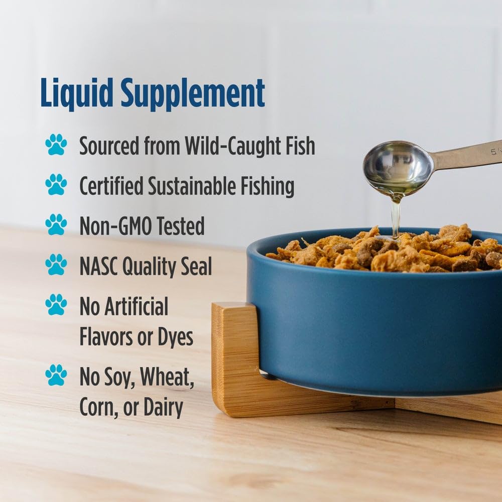 Nordic Naturals Omega-3 Pet, Unflavored - 16 oz - 1380 mg Omega-3 Per Teaspoon - Fish Oil for Large to Very Large Dogs with EPA & DHA - Promotes Heart, Skin, Coat, & Immune Health Nordic Naturals uk supplements