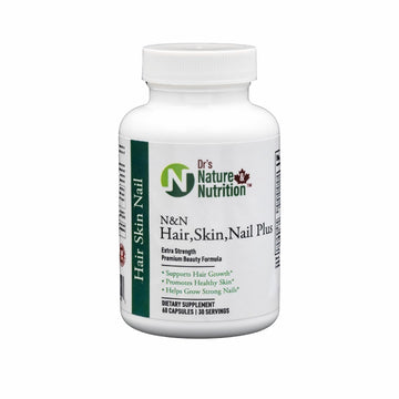 Dr's Nature & Nutrition Hair, Skin & Nail Plus Vitamin Supplement with Biotin 5000mcg, Bamboo Extract, Collagen Support - Extra Strength Beauty Supplement for Men and Women - 60 Capsules Dr's Nature & Nutrition uk supplements
