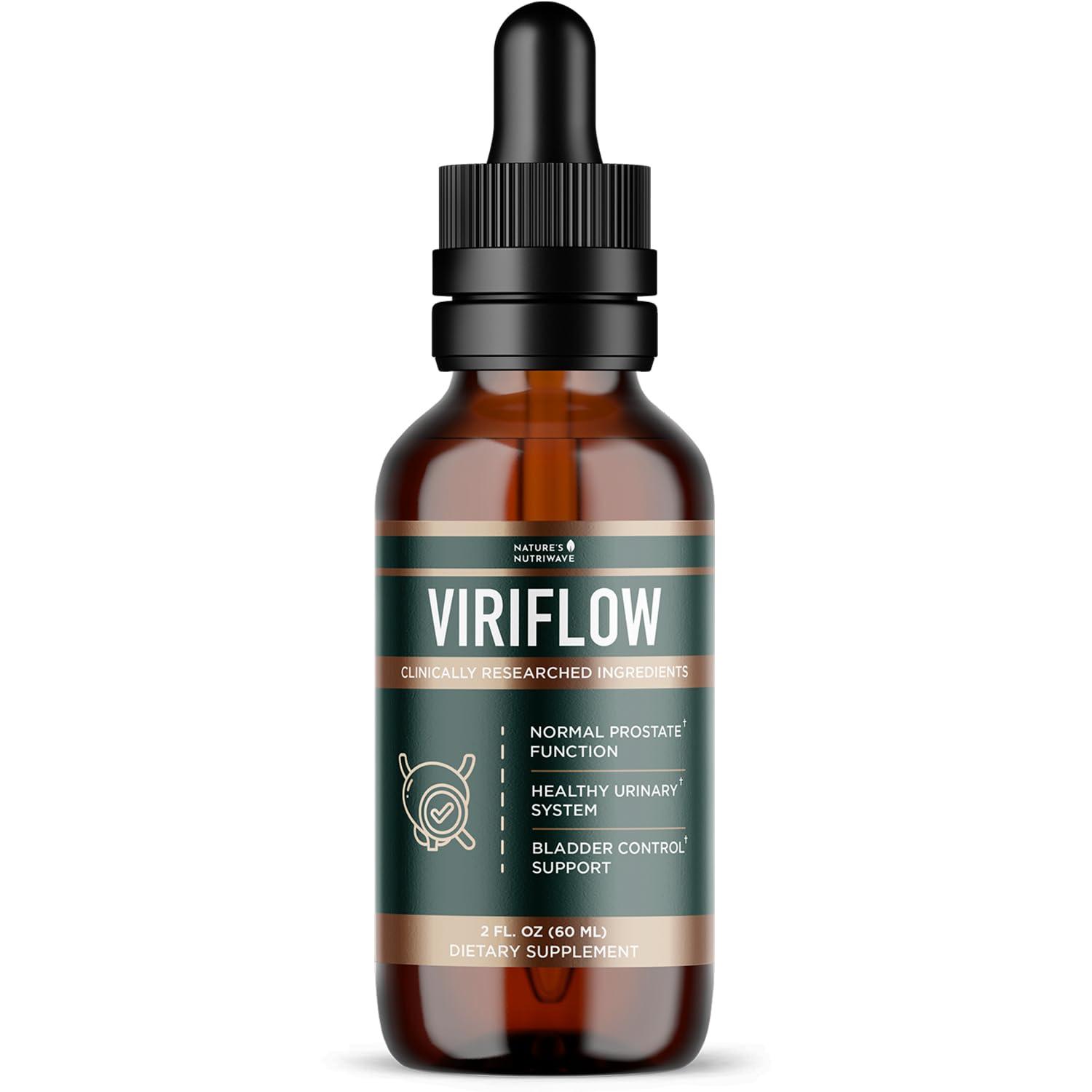 Nature’s NutriWave ViriFlow Liquid Supplement with Plant & Mineral Extracts – Natural Formula, Non-GMO, Made in USA, GMP-Certified – Easy-to-Use Liquid Drops, 60 mL, 2 Oz, 1 Month Supply Nature’s NutriWave uk supplements
