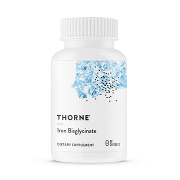 THORNE - Iron Bisglycinate - 25 mg Iron Supplement for Enhanced Absorption Without Gastrointestinal Side Effects* - NSF Certified for Sport - Gluten-Free - 60 Servings THORNE uk supplements