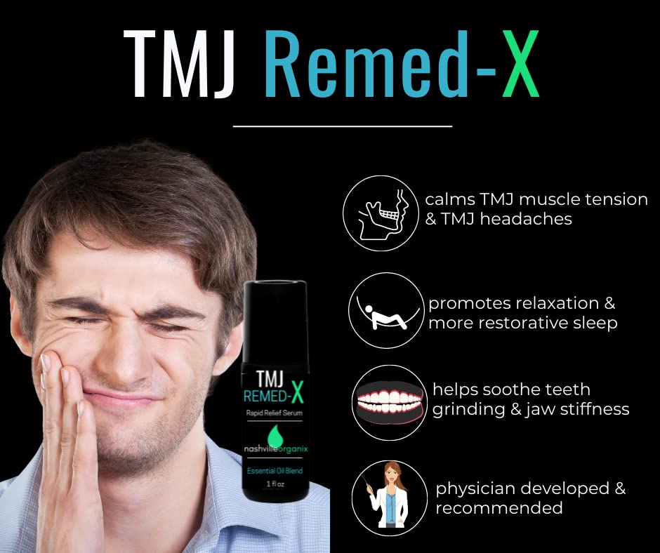 Dr. A's TMJ Remed-X Rapid Relief Serum | Deep Muscle & Jaw Tension Essential Oil Cream Doctor Angela Essential uk supplements