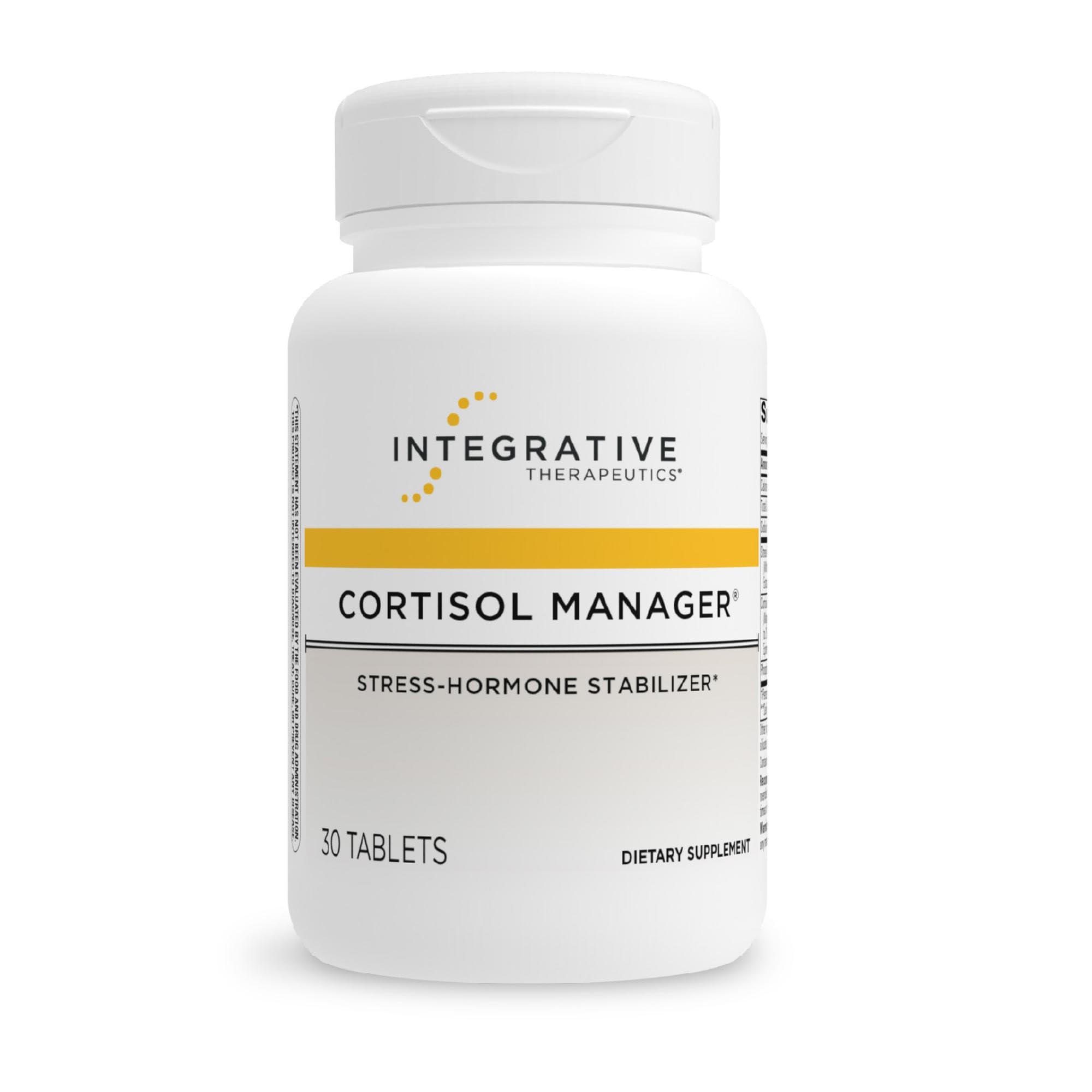 Integrative Therapeutics Cortisol Manager - Balance Cortisol & Support Relaxation for Restful Sleep* - Includes Ashwagandha & L-Theanine for Confidence with Less Stress* - 30 Tablets (15 Servings) Integrative Therapeutics uk supplements