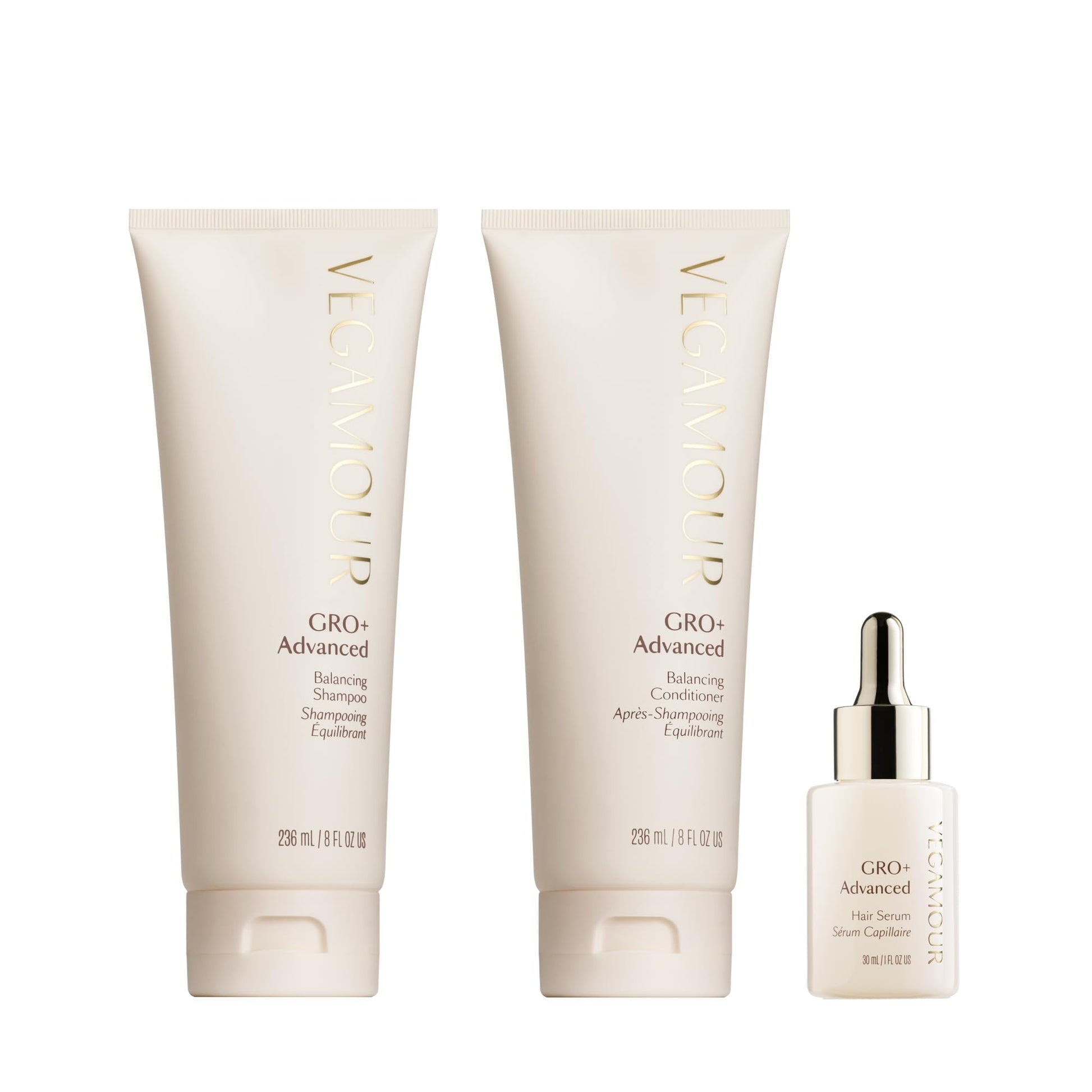 VEGAMOUR GRO+ Advanced Essentials Kit | Removes Buildup, Improves Hair Density, Reduces Shedding, Hydrates and Exfoliates the Scalp | For Severe Signs of Thinning | Color Safe, Vegan, Cruelty-Free VEGAMOUR uk supplements