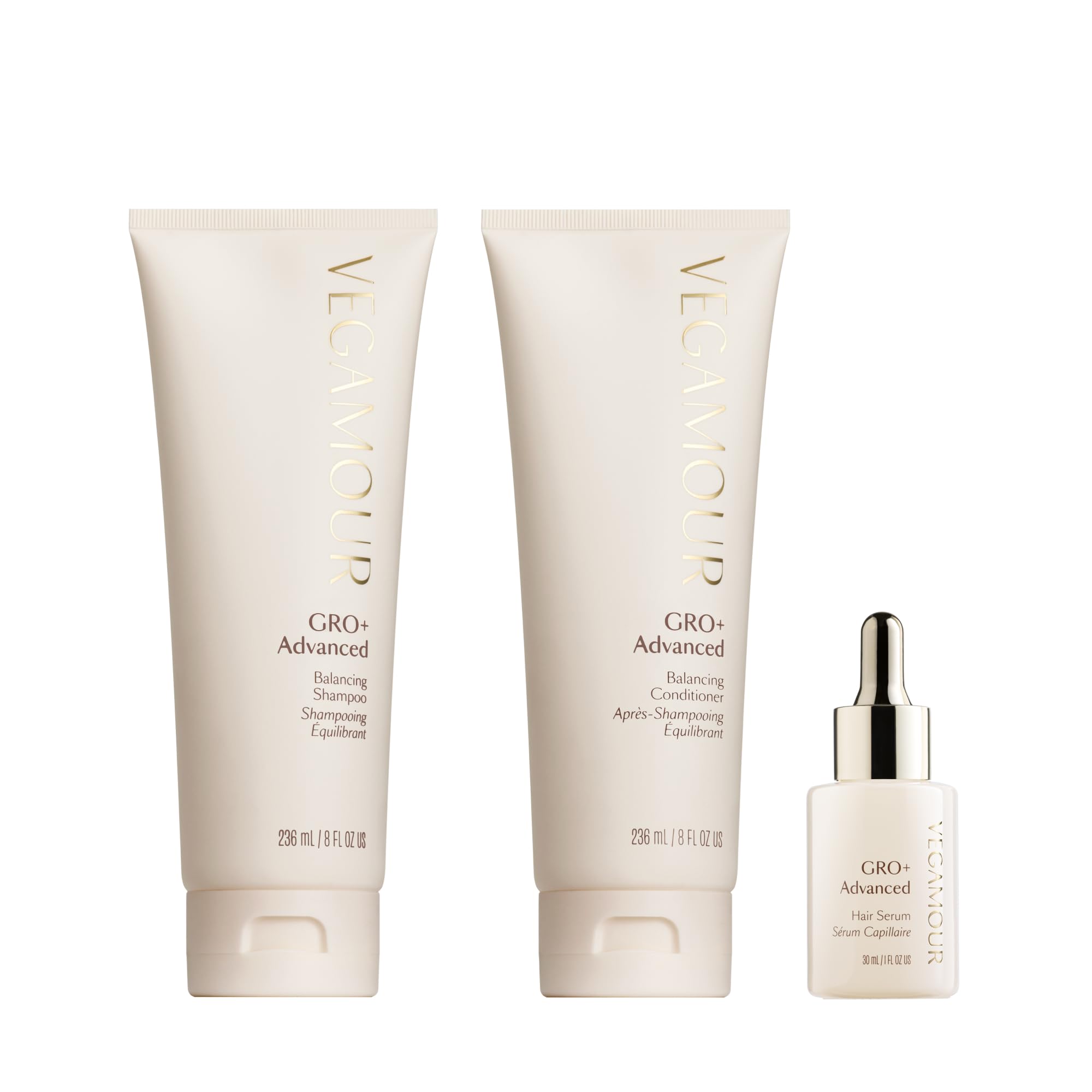 VEGAMOUR GRO+ Advanced Essentials Kit | Removes Buildup, Improves Hair Density, Reduces Shedding, Hydrates and Exfoliates the Scalp | For Severe Signs of Thinning | Color Safe, Vegan, Cruelty-Free VEGAMOUR uk supplements