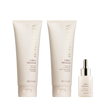 VEGAMOUR GRO+ Advanced Essentials Kit | Removes Buildup, Improves Hair Density, Reduces Shedding, Hydrates and Exfoliates the Scalp | For Severe Signs of Thinning | Color Safe, Vegan, Cruelty-Free VEGAMOUR uk supplements