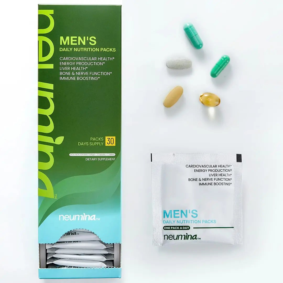 NEUMINA Multivitamin for Men, All-in-One Vitamin Packs for Liver Support, Energy Production, Bone Health, Stress Relief NEUMINA uk supplements
