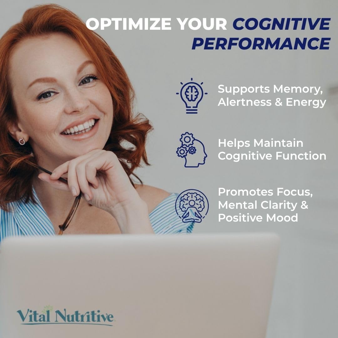 Vital Nootropic 12-in-1 Brain Supplement for Memory, Focus & Energy Support – L-Tyrosine, Bacopa, Rhodiola, Caffeine, B Vitamins – Cognitive Balance Capsules for Men & Women-30 Days Supply VITAL NUTRITIVE uk supplements