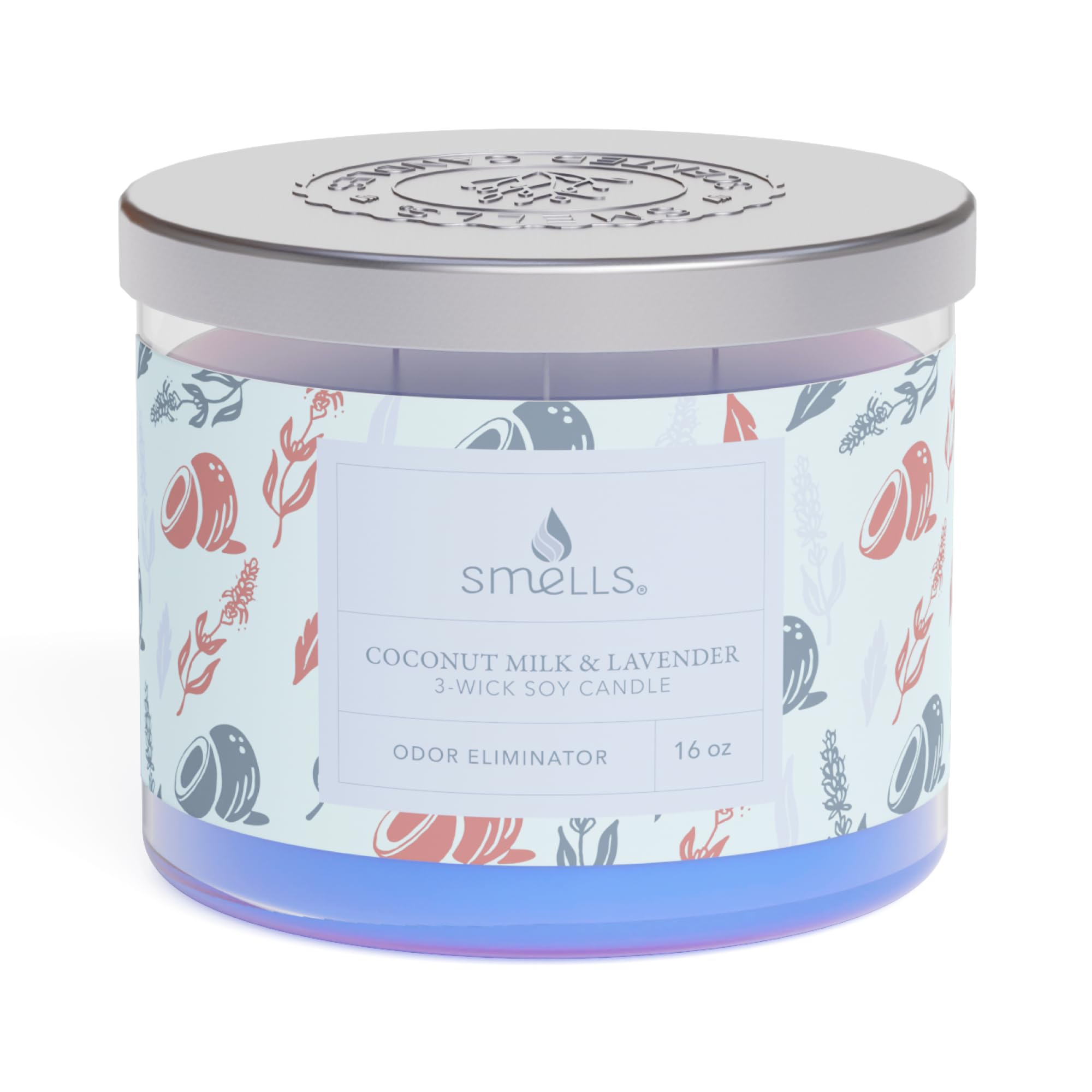 Smells - Odor Eliminator - Premium Soy Wax Jar Scented Candle 12oz. and 16oz. - 100% Cotton Single Wick SmellS uk supplements