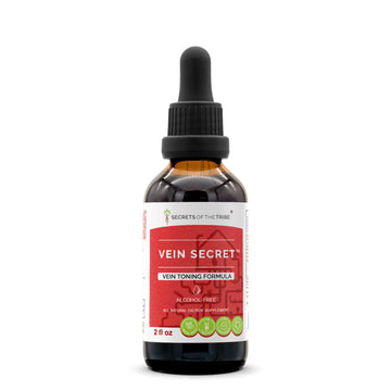 Secrets of the Tribe - Vein Secret, Vein Tonnig Formula, Herbal Supplement Blend Drops Alcohol-Free Liquid Extract (2 fl oz) Secrets of the Tribe uk supplements