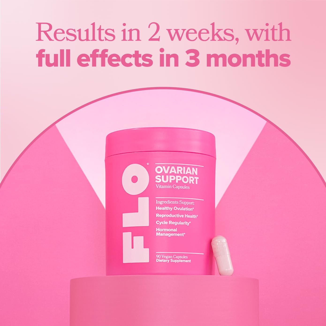 O Positiv FLO Ovarian Health Support - Hormone Balance for Women, Supplement with DIM, Myo & D-Chiro Inositol, Folic Acid - Supports Healthy Ovulation, Cycle Regularity - 30 Servings O Positiv uk supplements
