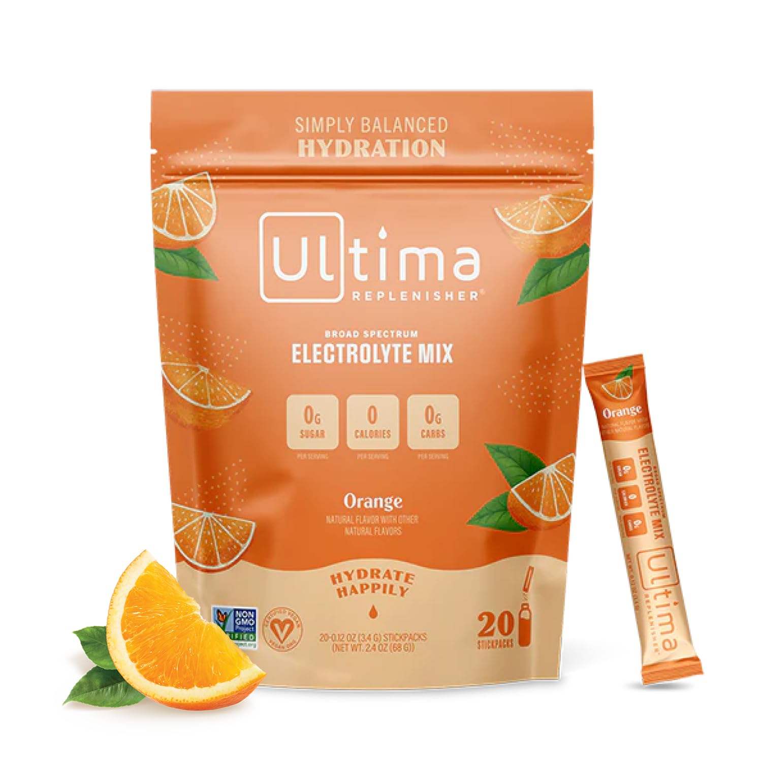 Ultima Replenisher Daily Electrolyte Drink Mix – Orange, 20 Stickpacks – Hydration Ultima Replenisher uk supplements