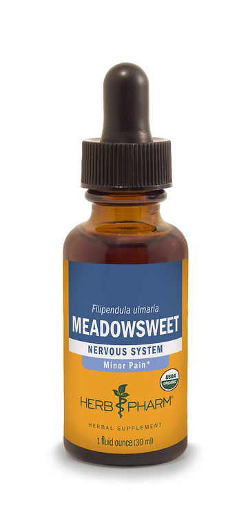Herb Pharm Certified Organic Meadowsweet Liquid Extract for Minor Pain - 1 Ounce (DMEAD01) Herb Pharm uk supplements