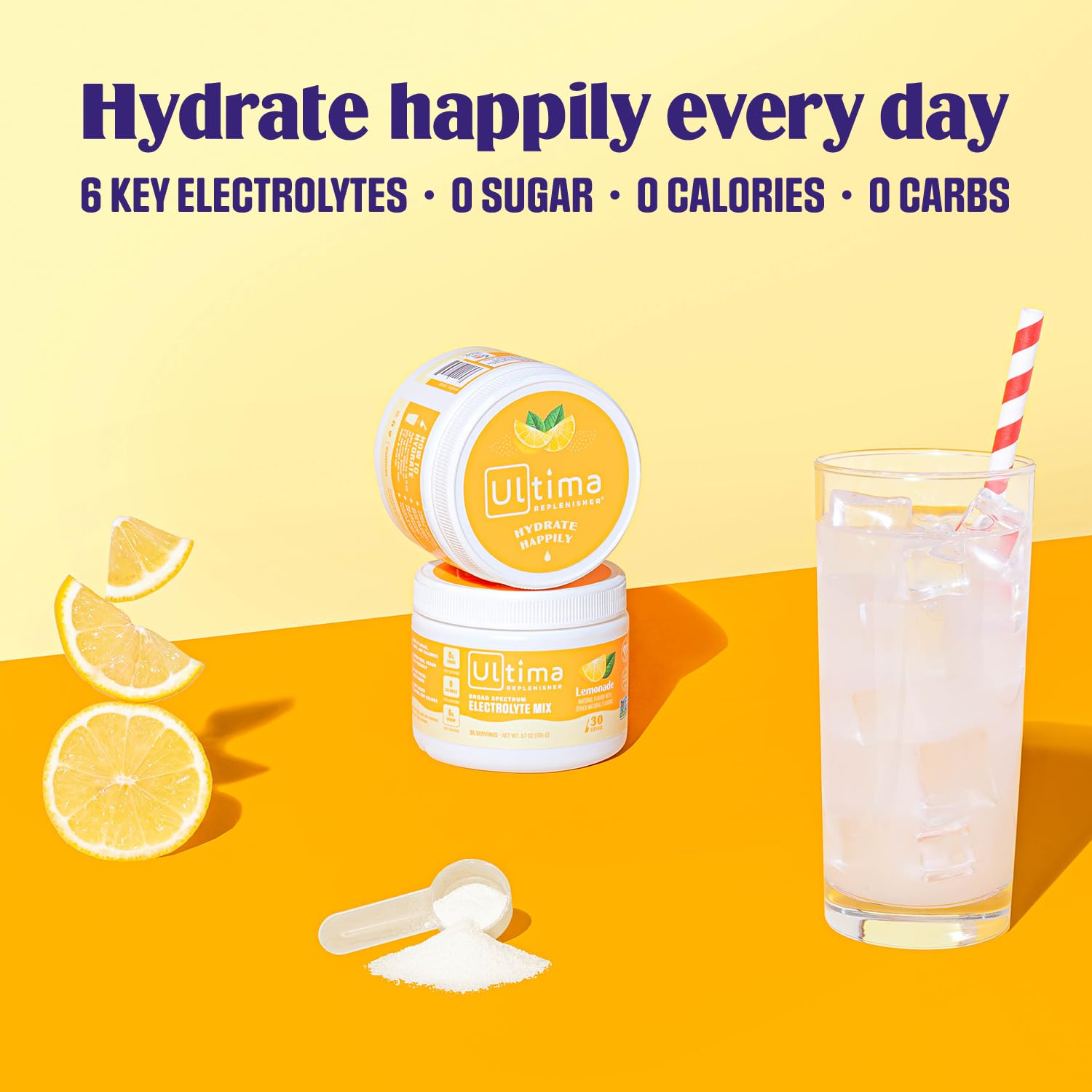 Ultima Replenisher Daily Electrolyte Drink Mix – Lemonade, 30 Servings – Hydration Powder Ultima Replenisher uk supplements