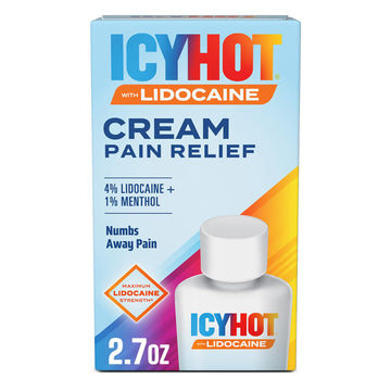 Icy Hot Max Strength Pain Relief Cream with Lidocaine Plus Menthol, 2.7 Ounces Icy Hot uk supplements
