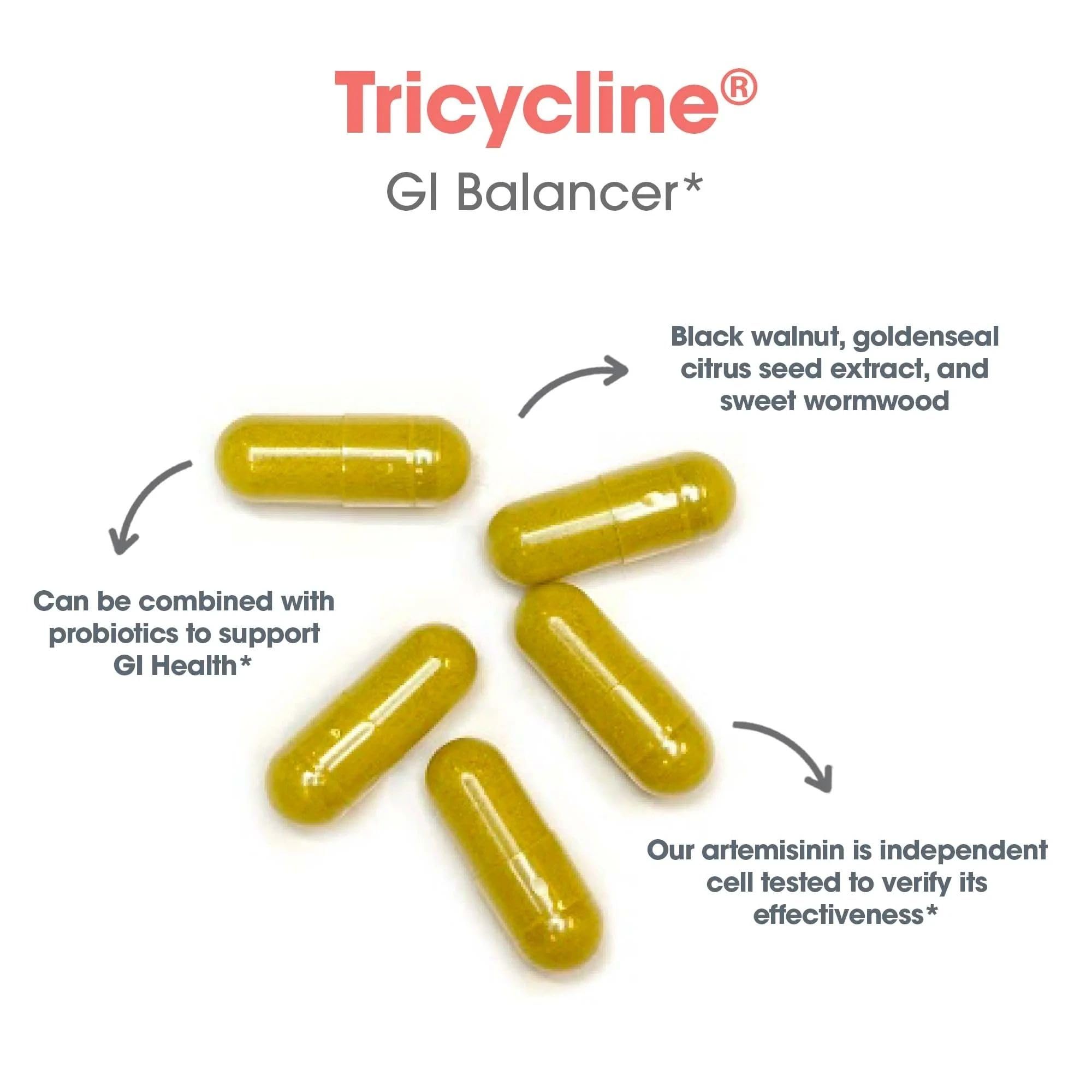 Nutricology TriBiotics - Berberine Artemisinin Botanical Blend - Gastrointestinal Support - Hypoallergenic - 45 Servings - 90 Capsules Allergy Research Group uk supplements