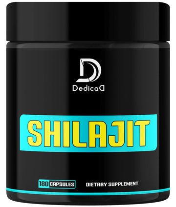 DEDICAD 1000Mg Shilajit Capsules - 180 Counts - Shilajit Supplement for Body Balance, Heart, Brain & Immune Health Support - Contains Natural Fulvic, Humic Acid & 85 Others DEDICAD uk supplements