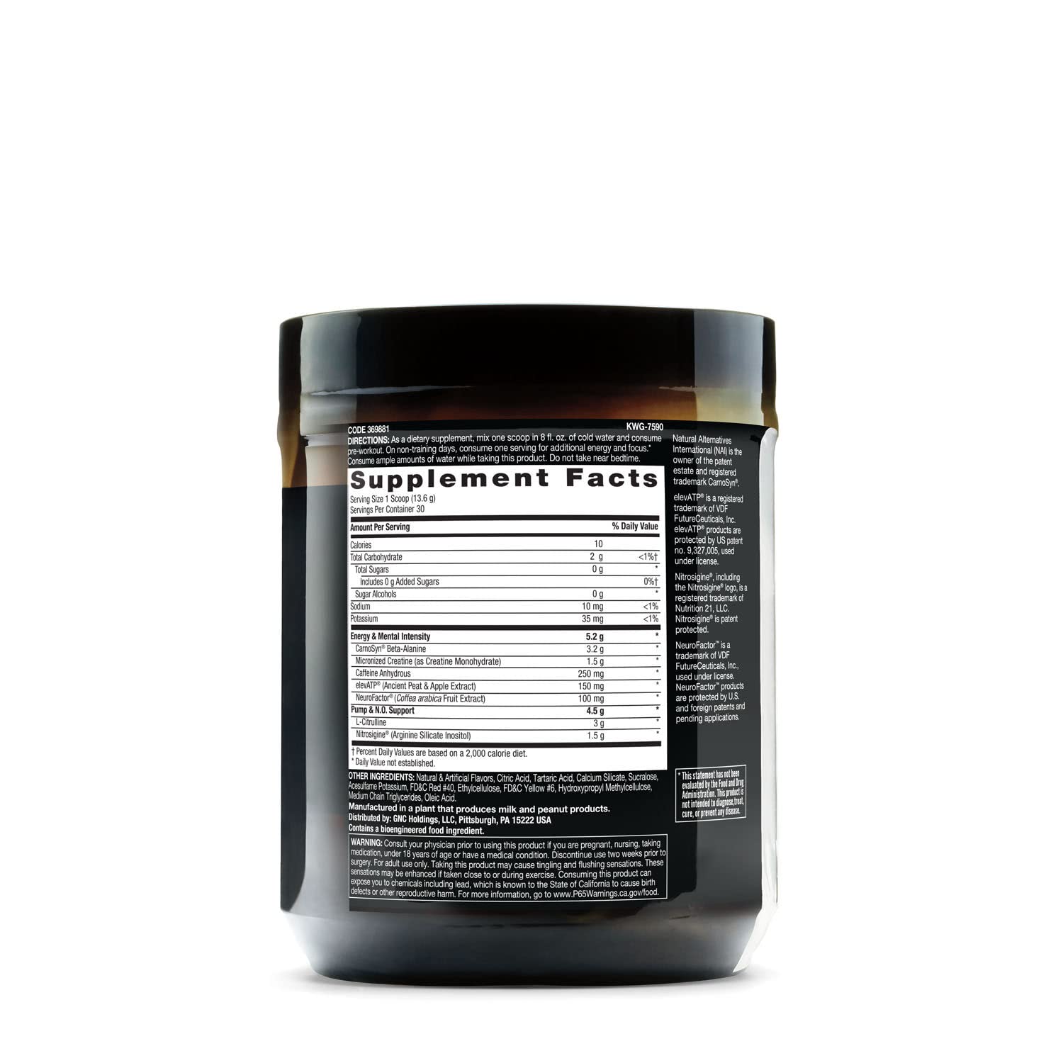 BEYOND RAW LIT | Clinically Dosed Pre-Workout Powder | Contains Caffeine, L-Citrulline BEYOND RAW uk supplements