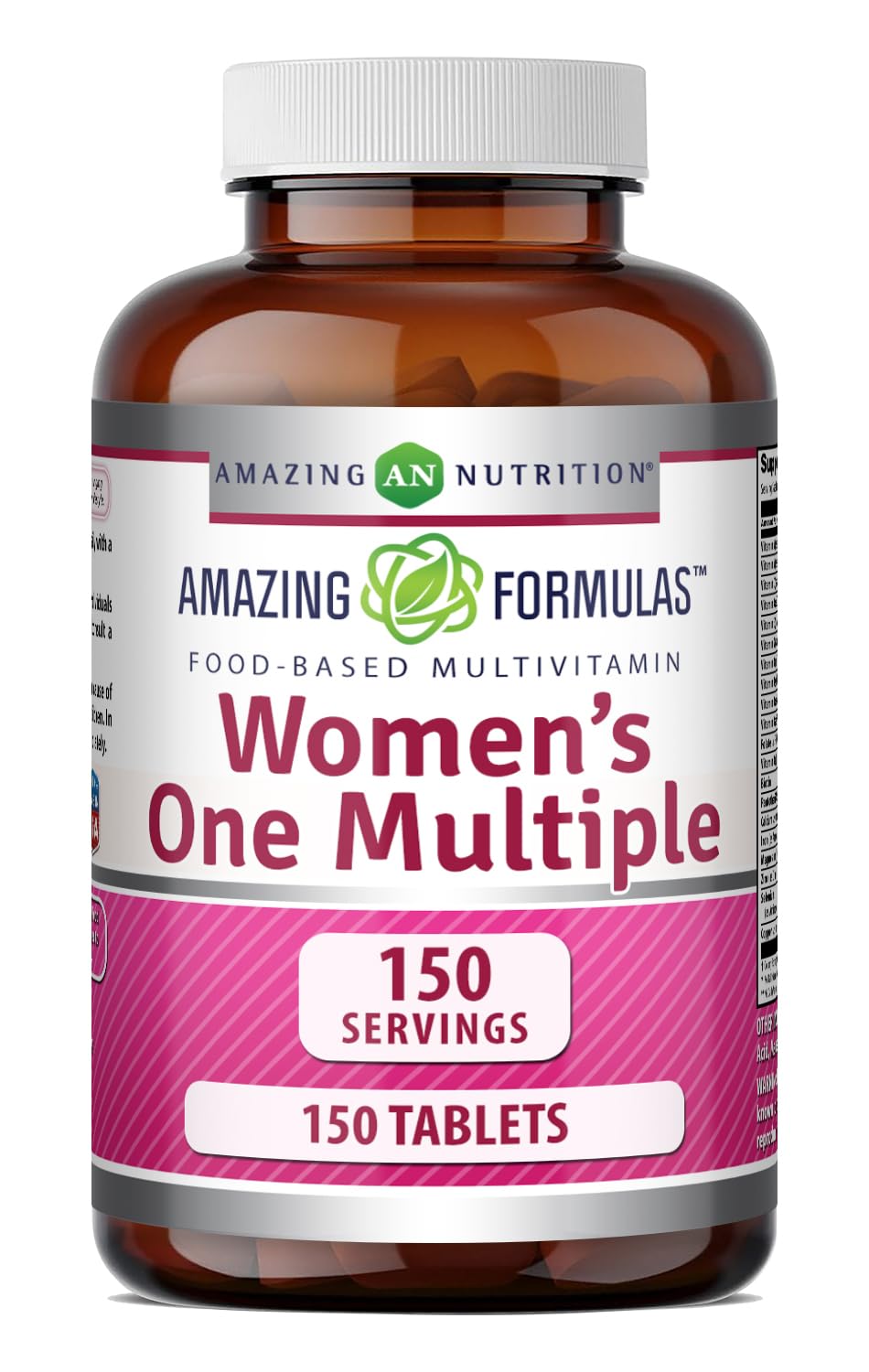 Amazing Formulas Women's One Multivitamin | Food Based | 150 Tablets, 5 Month Supply | Complete Blend of 40 Vitamins, Minerals & Probiotics Supplements | Non-GMO | Gluten-Free | Made in USA Amazing Nutrition uk supplements
