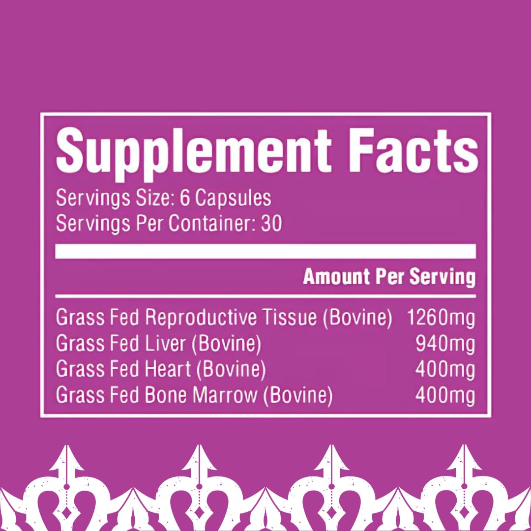 The Fittest Queen Organ Supplement, Hormone & Energy Support, 180 Capsules The Fittest Ever uk supplements