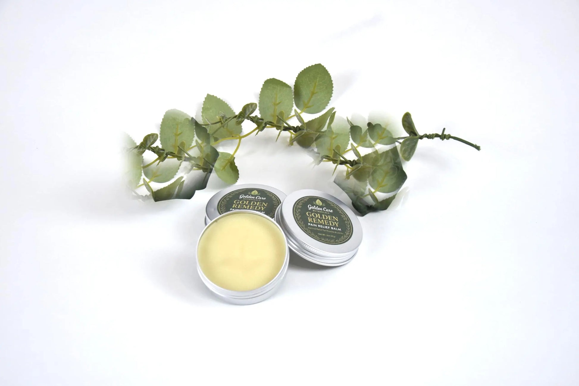 Golden Remedy Pain Balm - Topical Analgesic with Menthol & Camphor - Fast Acting Cooling Formula Golden Care Botanicals uk supplements