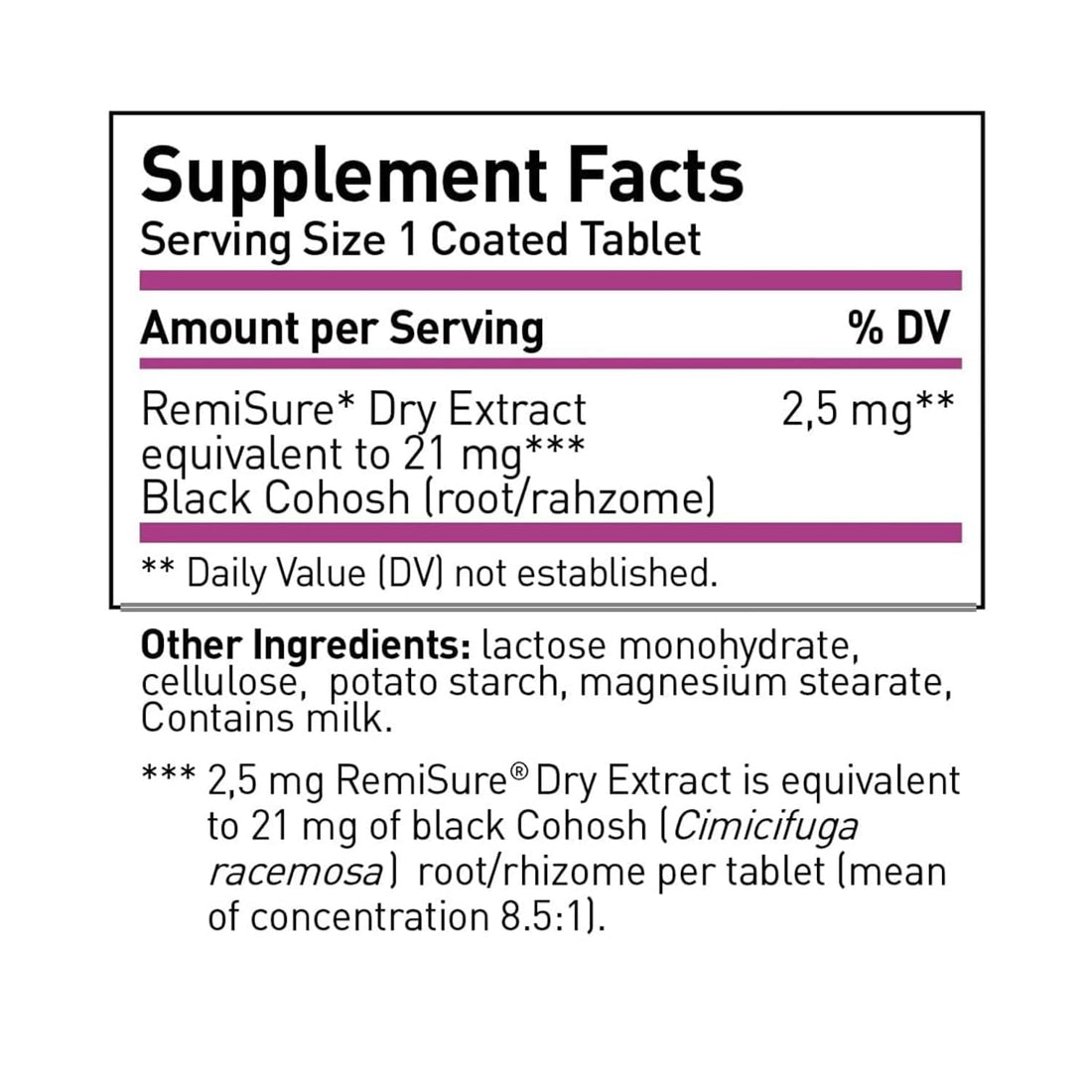 Remifemin Menopause Symptoms Relief - Clinically Proven Ingredients - Menopause Supplements - Black Cohosh - Estrogen-Free - Made in Germany - 60 Tablets Remifemin uk supplements