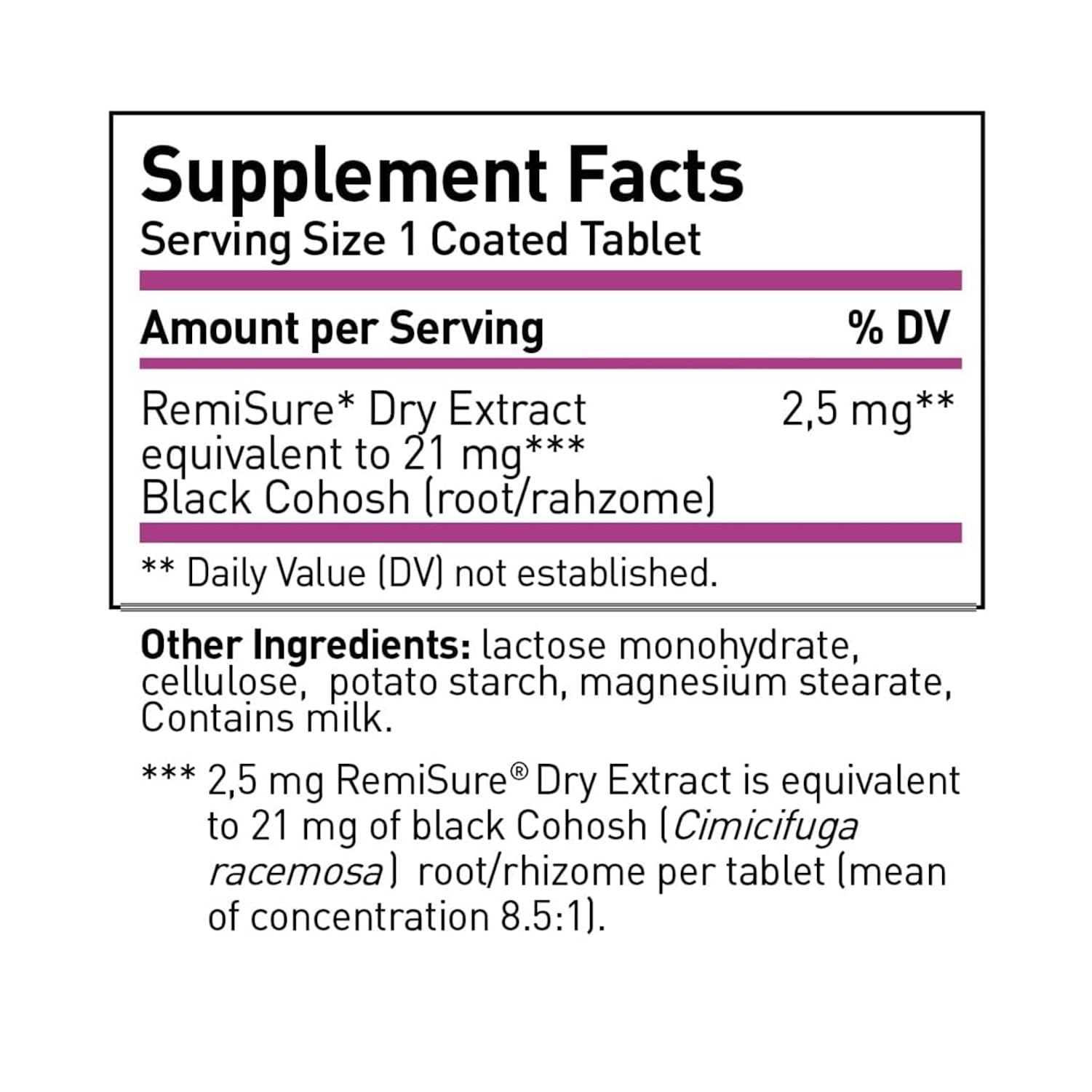 Remifemin Menopause Symptoms Relief - Clinically Proven Ingredients - Menopause Supplements - Black Cohosh - Estrogen-Free - Made in Germany - 60 Tablets Remifemin uk supplements