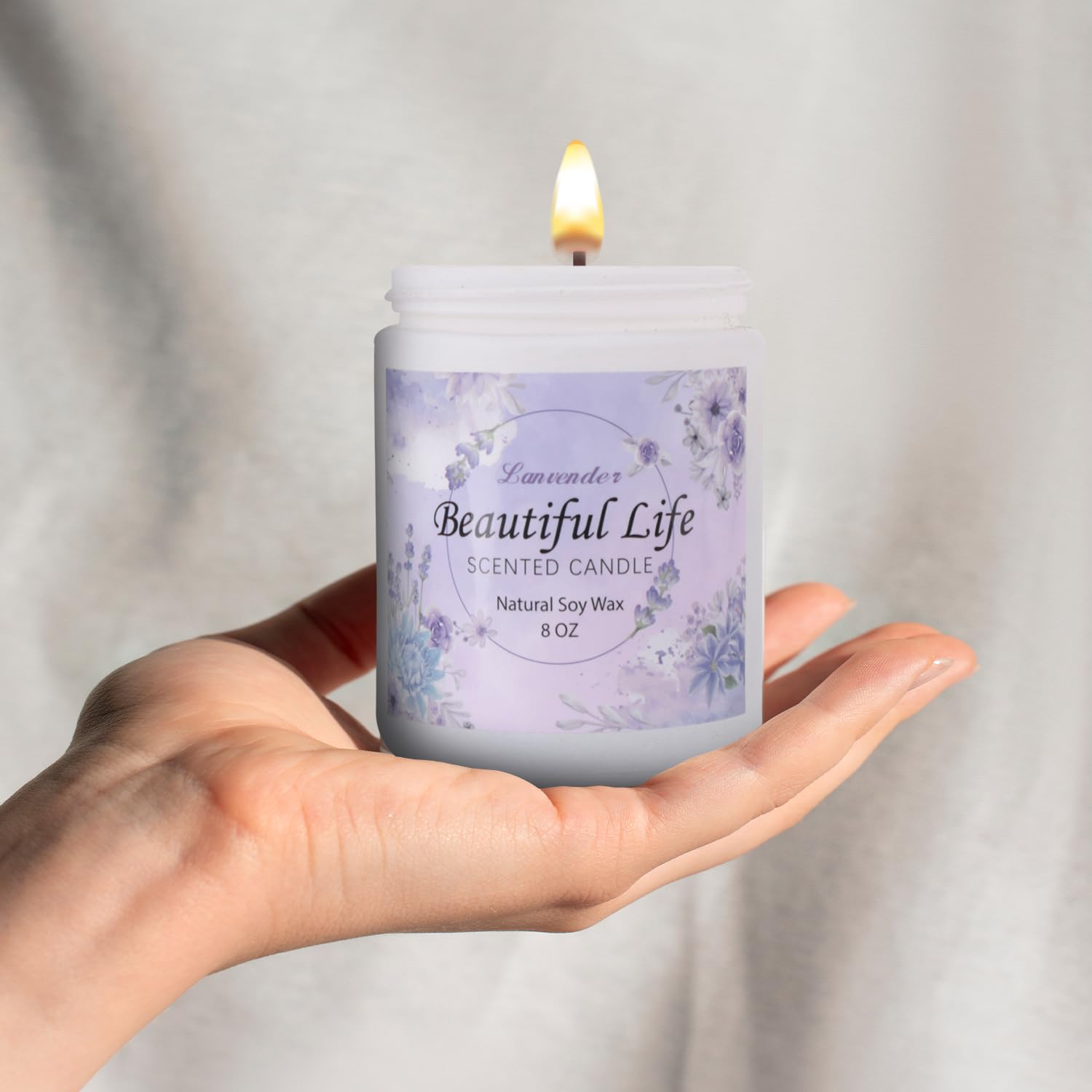 AMIDONSO Lavender Candles for Home Scented,8 oz Aromatherapy Candles Gift,45 Hour Long AMIDONSO uk supplements