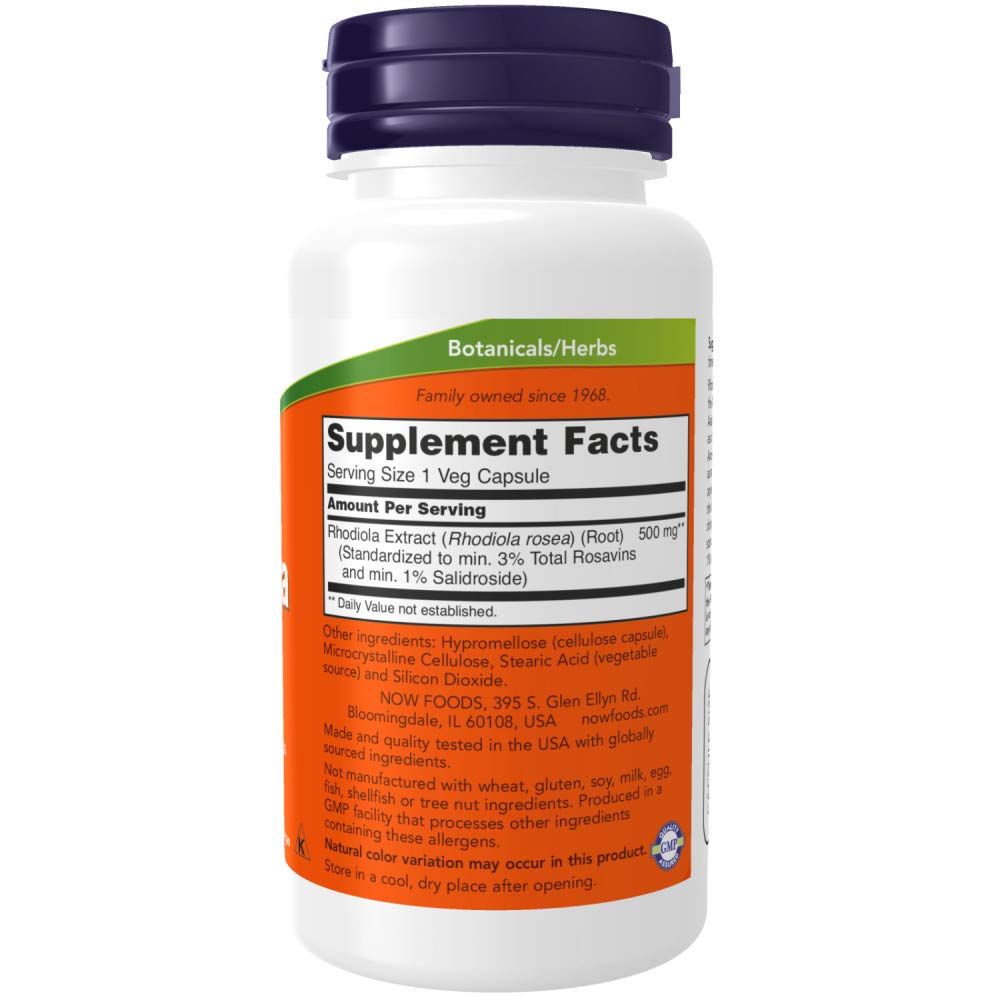 NOW Supplements, Rhodiola 500 mg, Helps Body Adapt to Stress of Daily Life*, Adaptogenic NOW uk supplements