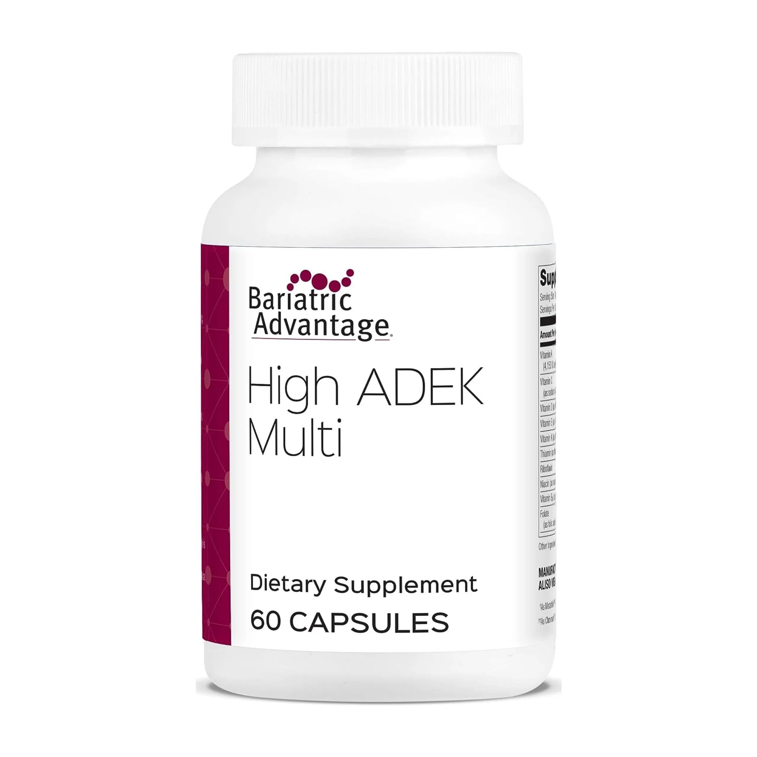 Bariatric Advantage High ADEK Multi - for Bariatric Surgery Patients - Multivitamin with Vitamins A, D, E, K & Trace Minerals Bariatric Advantage uk supplements