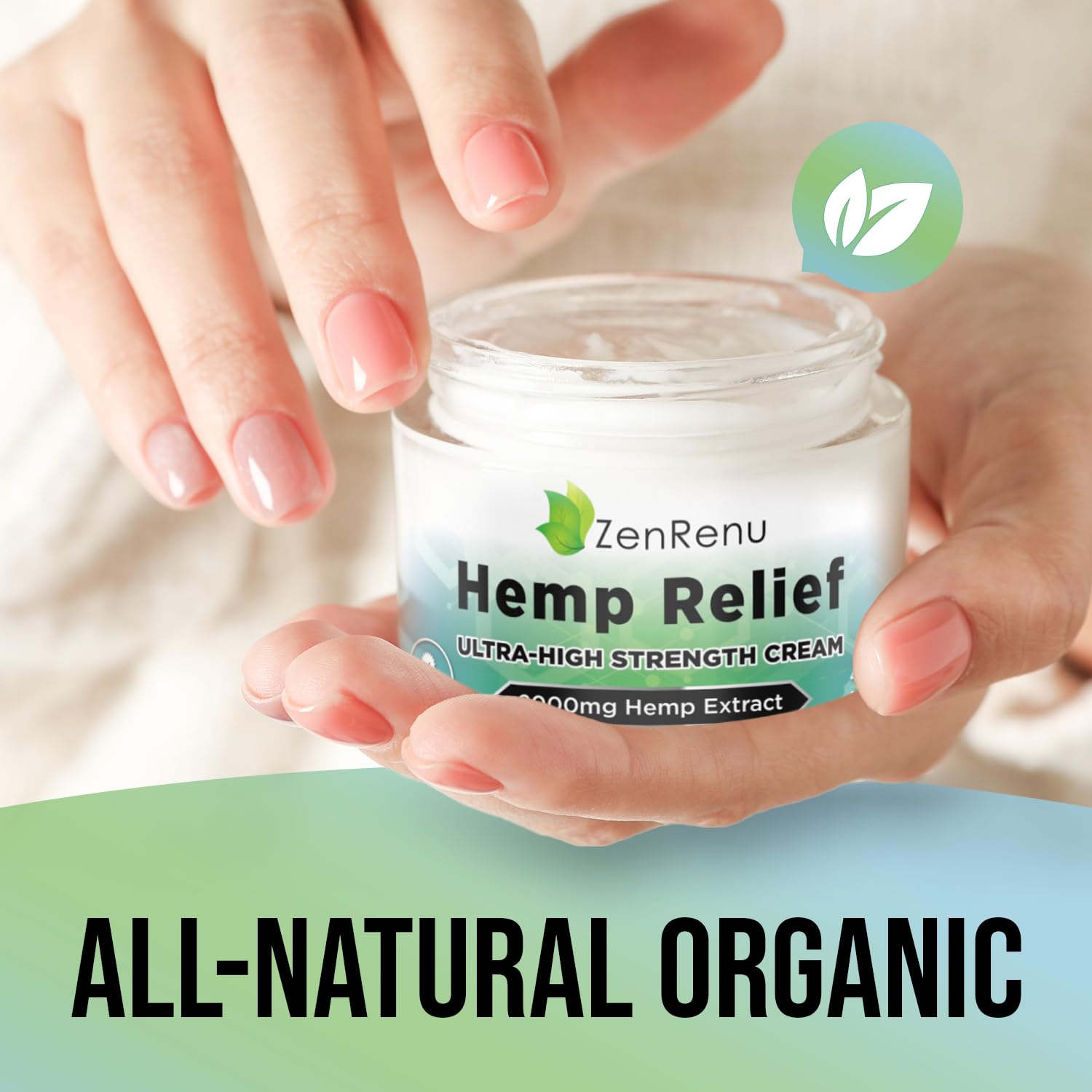Hemp Cream Maximum Strength - Menthol Rub with Hemp Oil, Arnica, Lavender, Aloe Vera, Kava Kava, & Camphor - Natural Hemp Muscle Rub Cream for Skin, Muscles & Joints - ZenRenu, 4 oz Zenrenu uk supplements