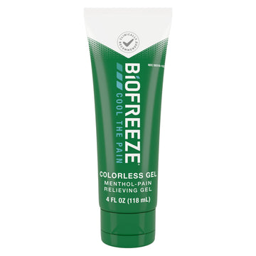 Biofreeze Gel Menthol Pain Relieving Colorless Gel 4 FL OZ Tube For Pain Relief Associated With Sore Muscles, Arthritis, Simple Backaches, And Joint Pain Biofreeze uk supplements
