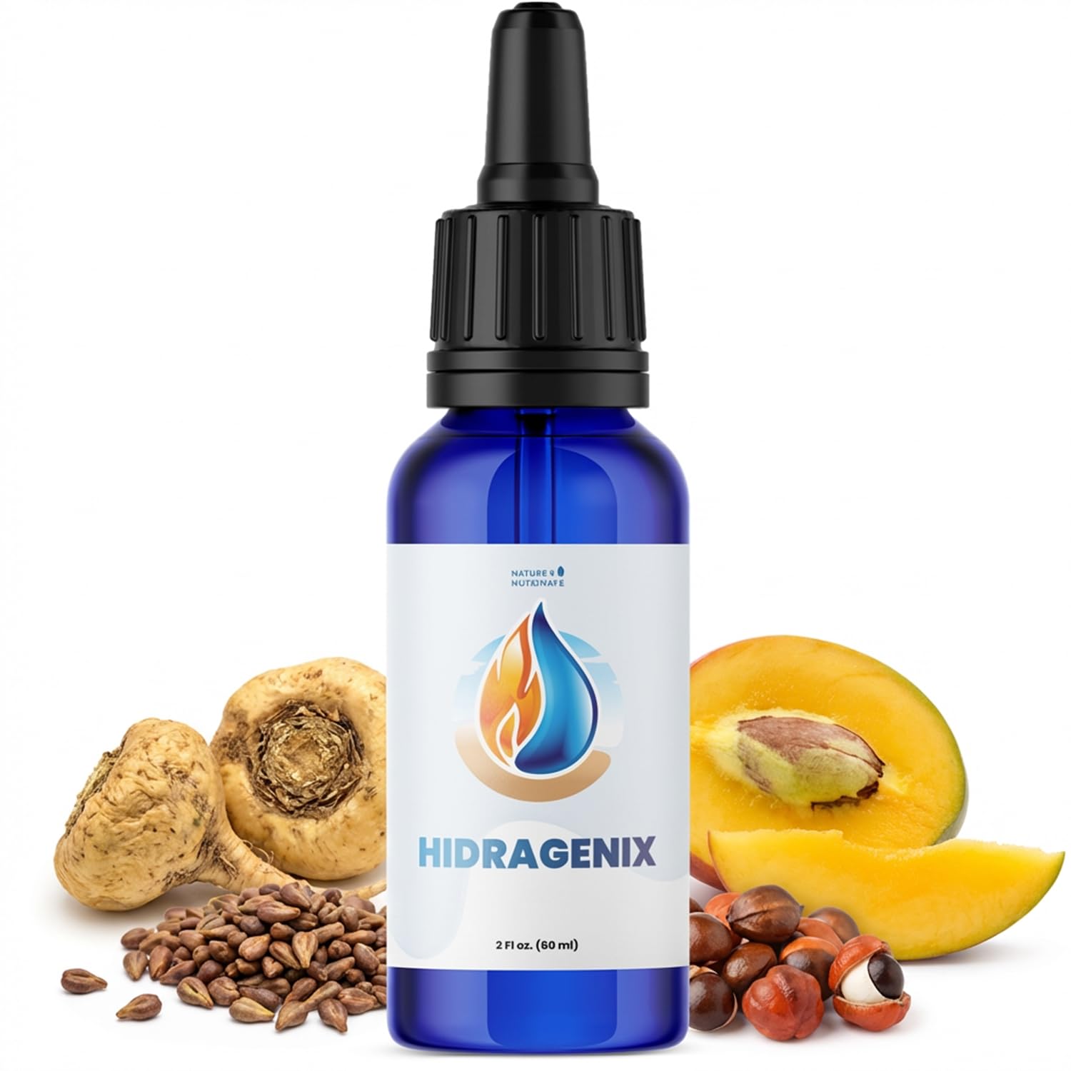 Hidragenix – Natural Herbal Supplement with Maca, Green Tea, Grape Seed & More – Non-GMO, 60 Servings – Manufactured in the USA, 2 FL.OZ, 60ml - 1 Month Supply Nature’s NutriWave uk supplements