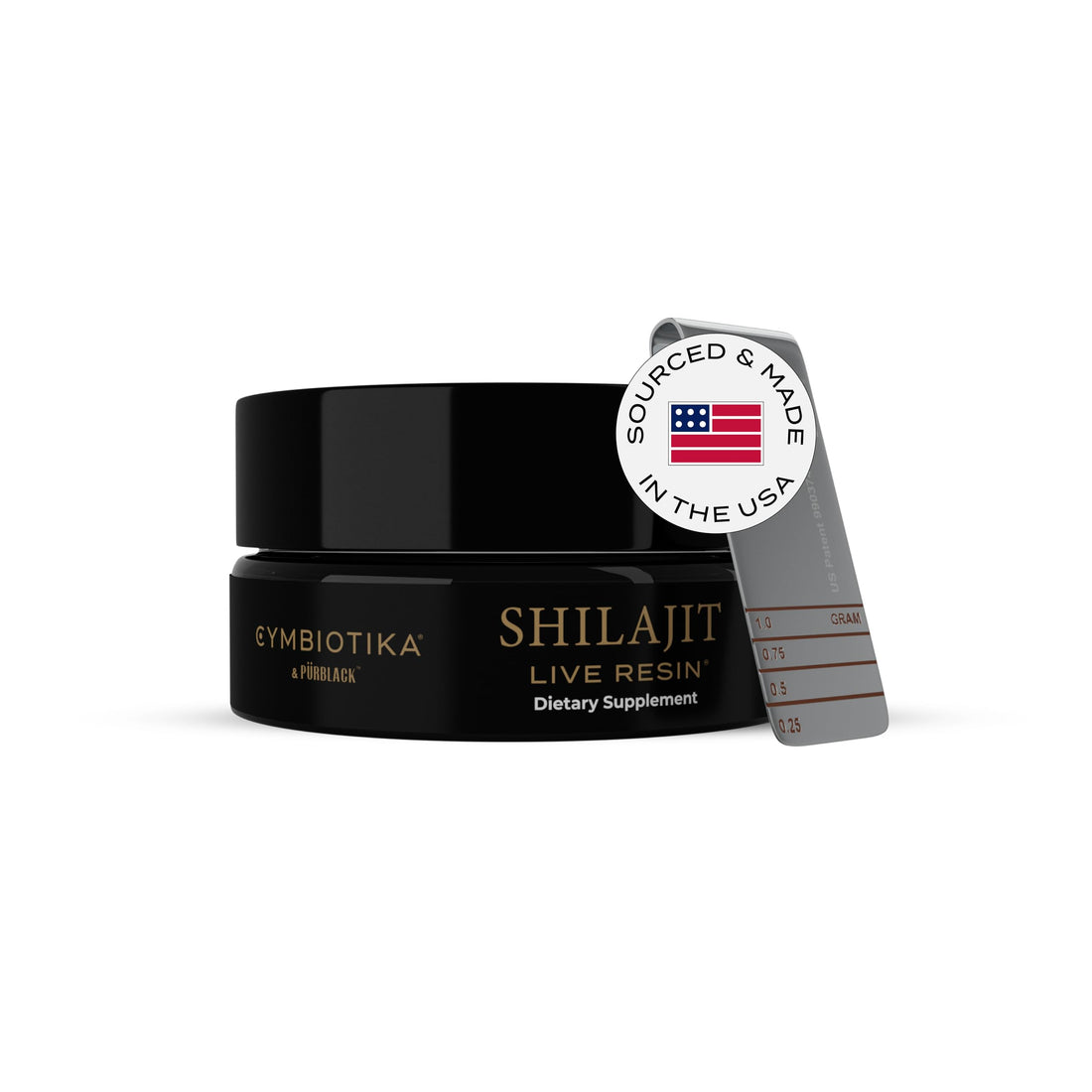 CYMBIOTIKA Pure Himalayan Shilajit Resin 500mg - 84+ Trace Minerals, High Potency with Elemental Gold & Fulvic Acid - for Energy, Focus, Immune & Digestive Support - Authentic Shilajit Resin CYMBIOTIKA uk supplements