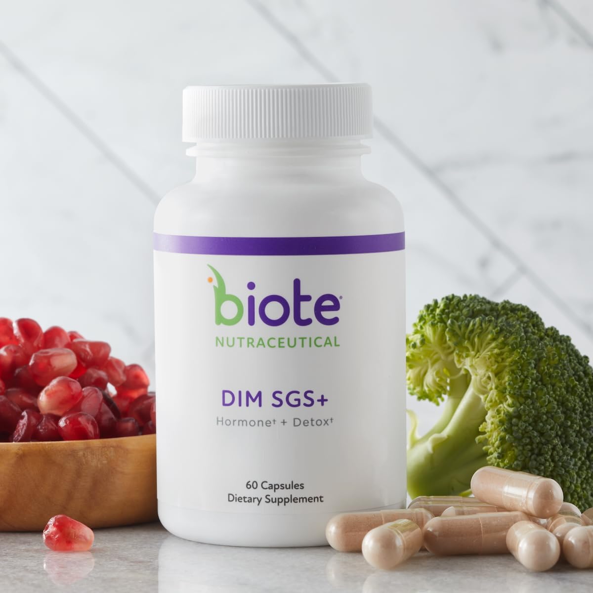 Biote Nutraceuticals - DIM SGS + - Hormone + Detox (60 Capsules) Biote uk supplements