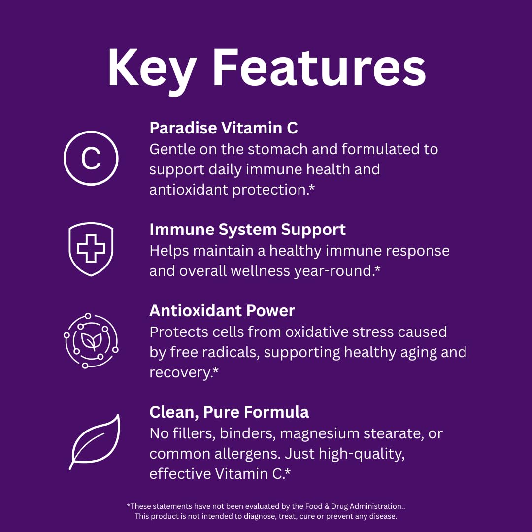 Paradise Herbs Earth's Blend Vitamin C with Nature's C and Adaptogens, Superfoods Base of Probiotics & Organic Alkalizing Greens, 90 Vegetarian Capsules Paradise Herbs uk supplements